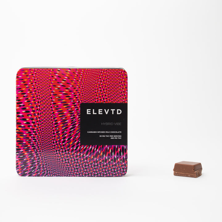 ELEVTD THC HYBRID VIBE MILK CALLEBAUT CHOCOLATE | 480MG EDIBLES