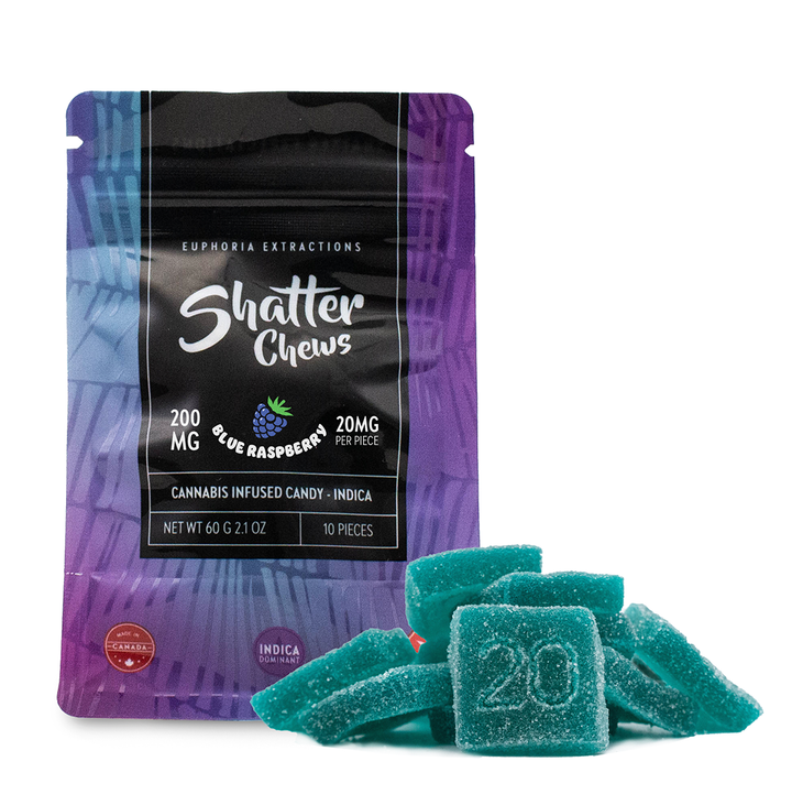EUPHORIA EXTRACTIONS THC SHATTER CHEWS SNACK PACK GUMMIES | 200MG EDIBLES