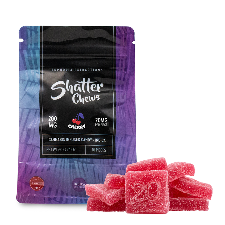 EUPHORIA EXTRACTIONS THC SHATTER CHEWS SNACK PACK GUMMIES | 200MG EDIBLES