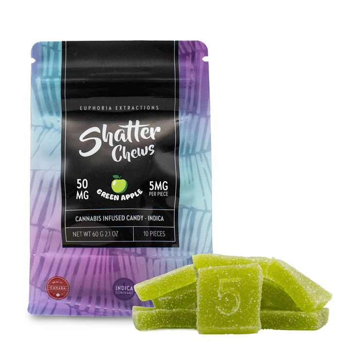 EUPHORIA EXTRACTIONS THC SHATTER CHEWS SNACK PACK GUMMIES | 50MG EDIBLES