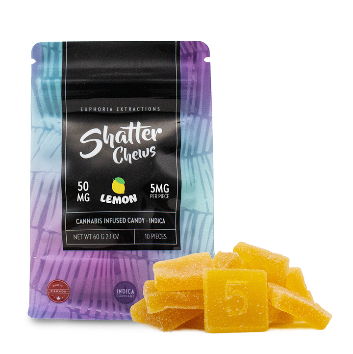 EUPHORIA EXTRACTIONS THC SHATTER CHEWS SNACK PACK GUMMIES | 50MG EDIBLES