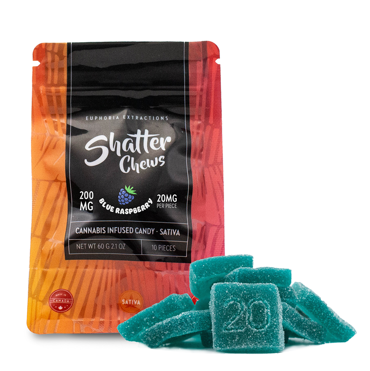 EUPHORIA EXTRACTIONS THC SHATTER CHEWS SNACK PACK GUMMIES | 200MG EDIBLES