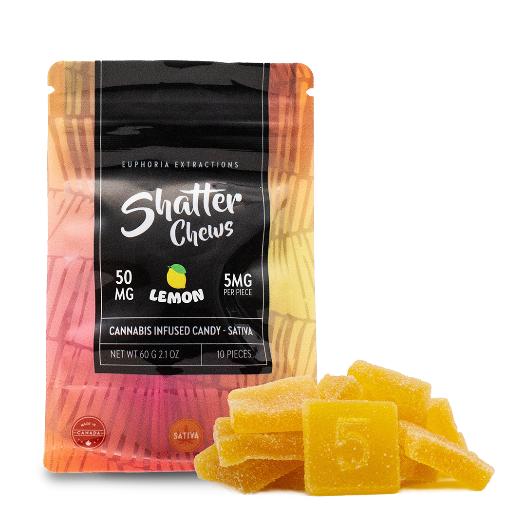 EUPHORIA EXTRACTIONS THC SHATTER CHEWS SNACK PACK GUMMIES | 50MG EDIBLES