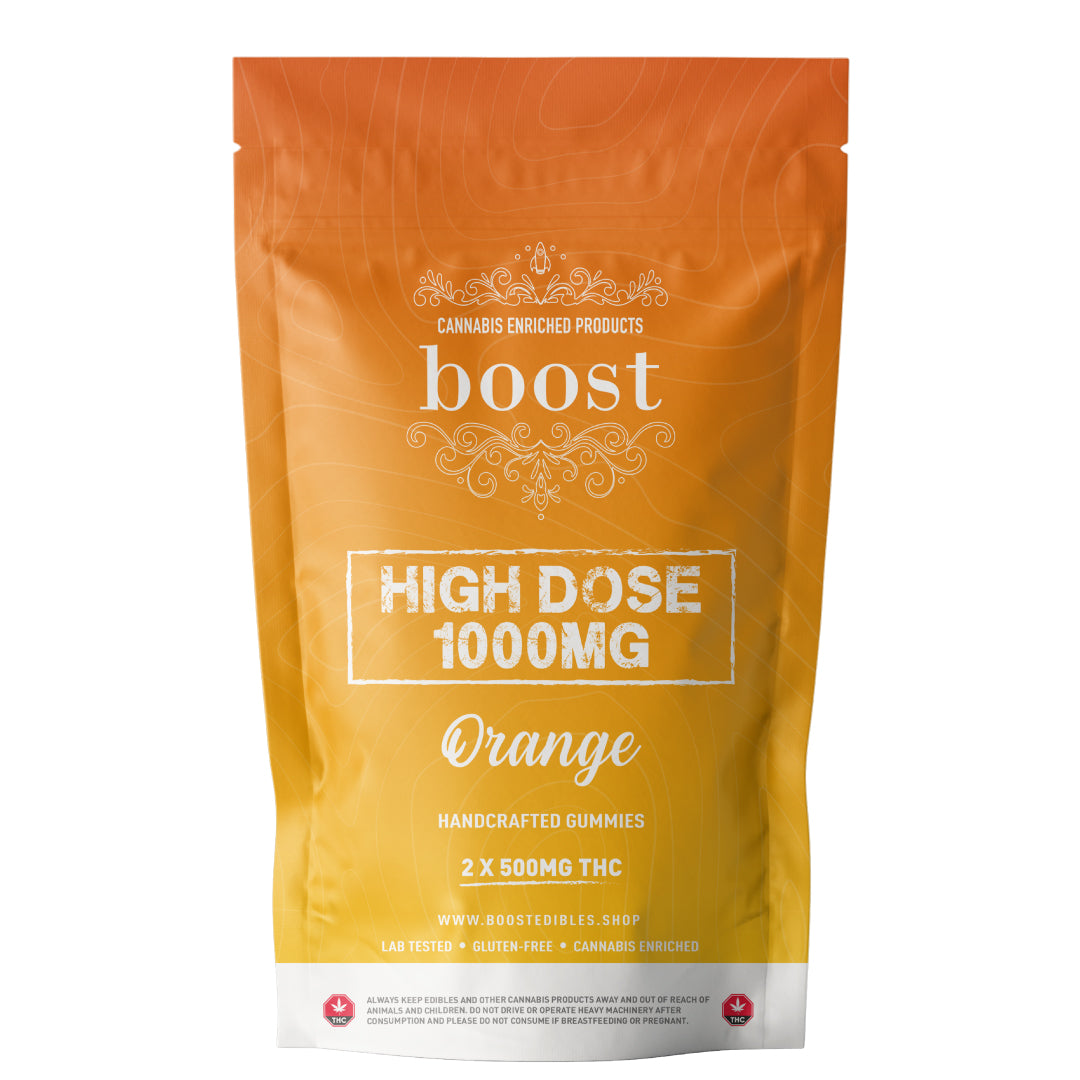 BOOST HIGH DOSE THC GUMMIES | 1000MG EDIBLES