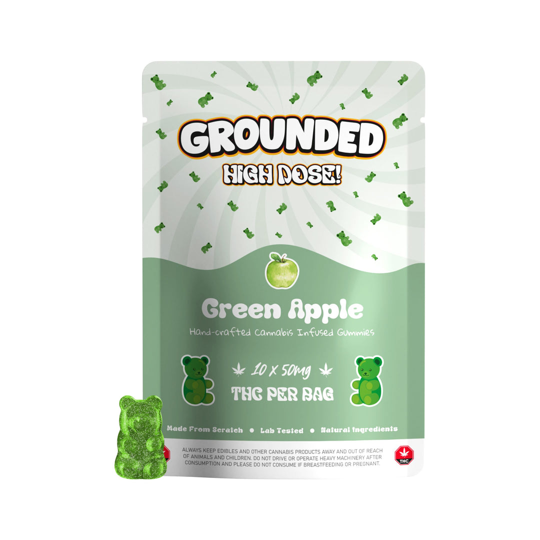 GROUNDED HIGH DOSE THC GUMMY BEARS | 500MG EDIBLES