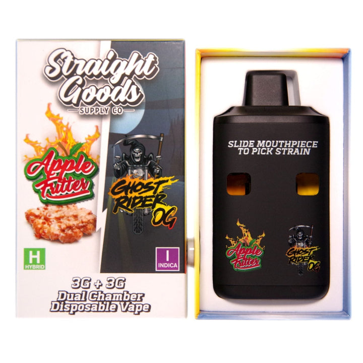 STYLO À VAPE JETABLE À DOUBLE THC STRAIGHT GOODS | 6000MG