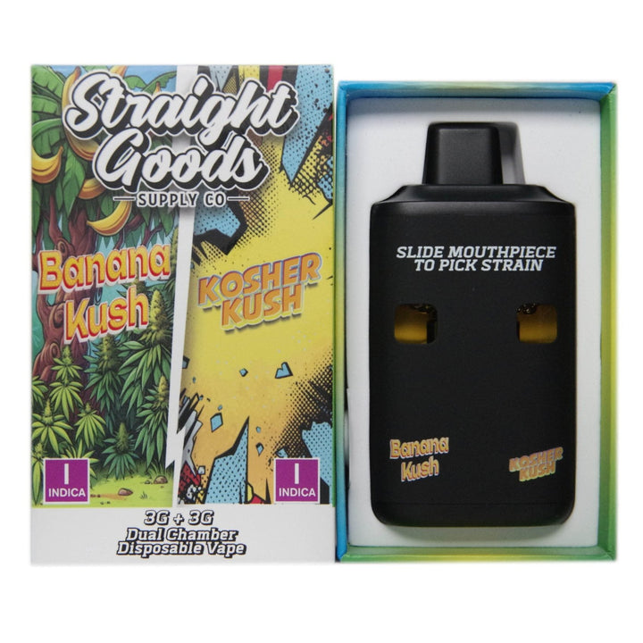 STYLO À VAPE JETABLE À DOUBLE THC STRAIGHT GOODS | 6000MG