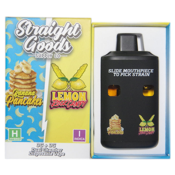 STYLO À VAPE JETABLE À DOUBLE THC STRAIGHT GOODS | 6000MG