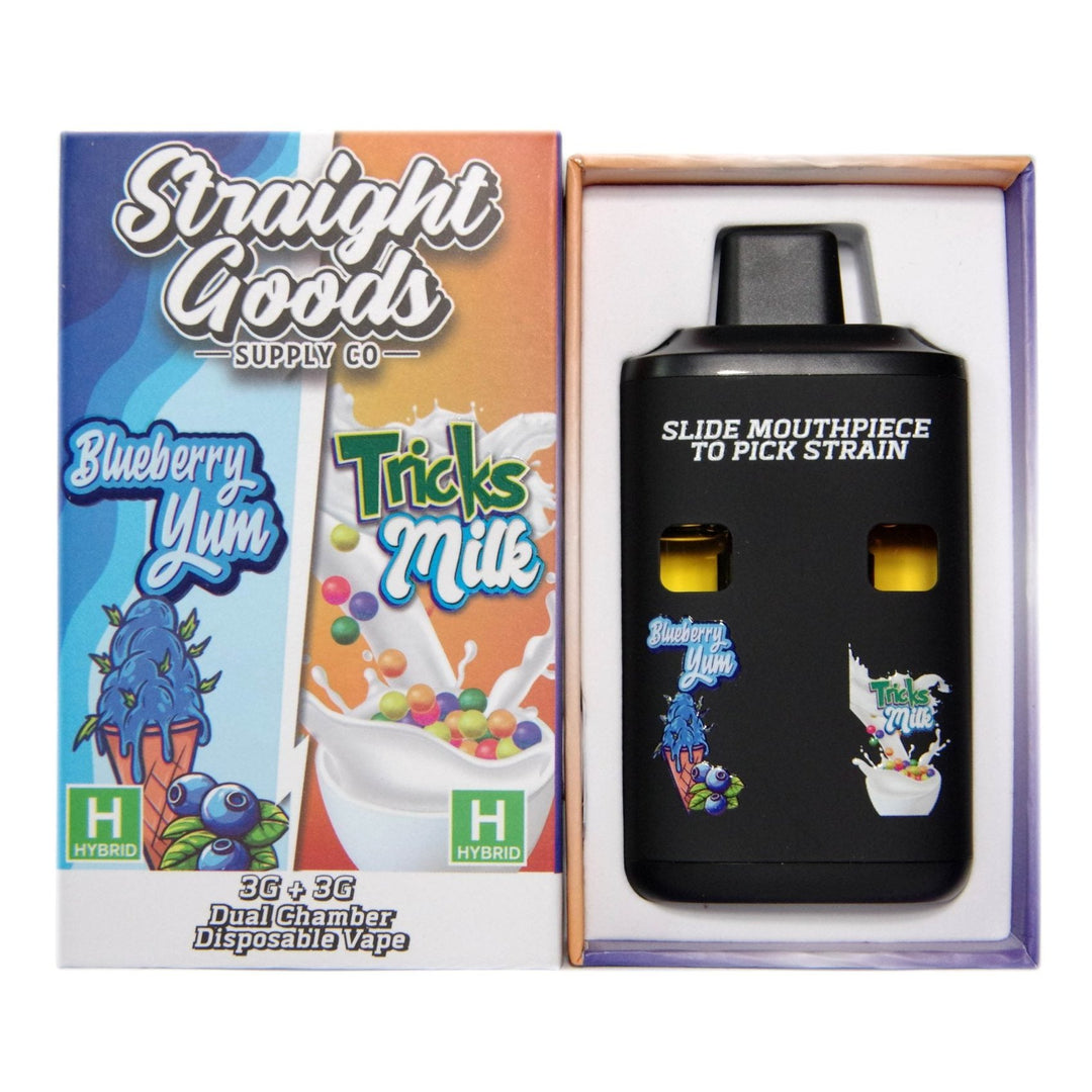 STYLO À VAPE JETABLE À DOUBLE THC STRAIGHT GOODS | 6000MG