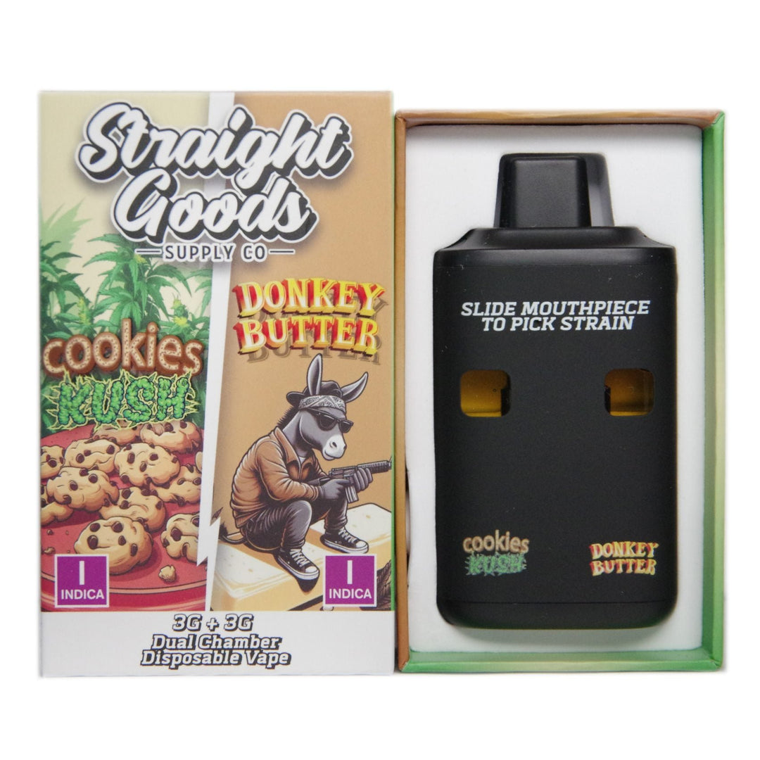 STYLO À VAPE JETABLE À DOUBLE THC STRAIGHT GOODS | 6000MG