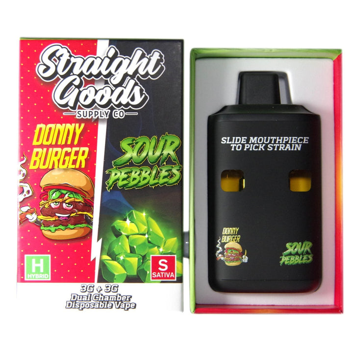 STYLO À VAPE JETABLE À DOUBLE THC STRAIGHT GOODS | 6000MG