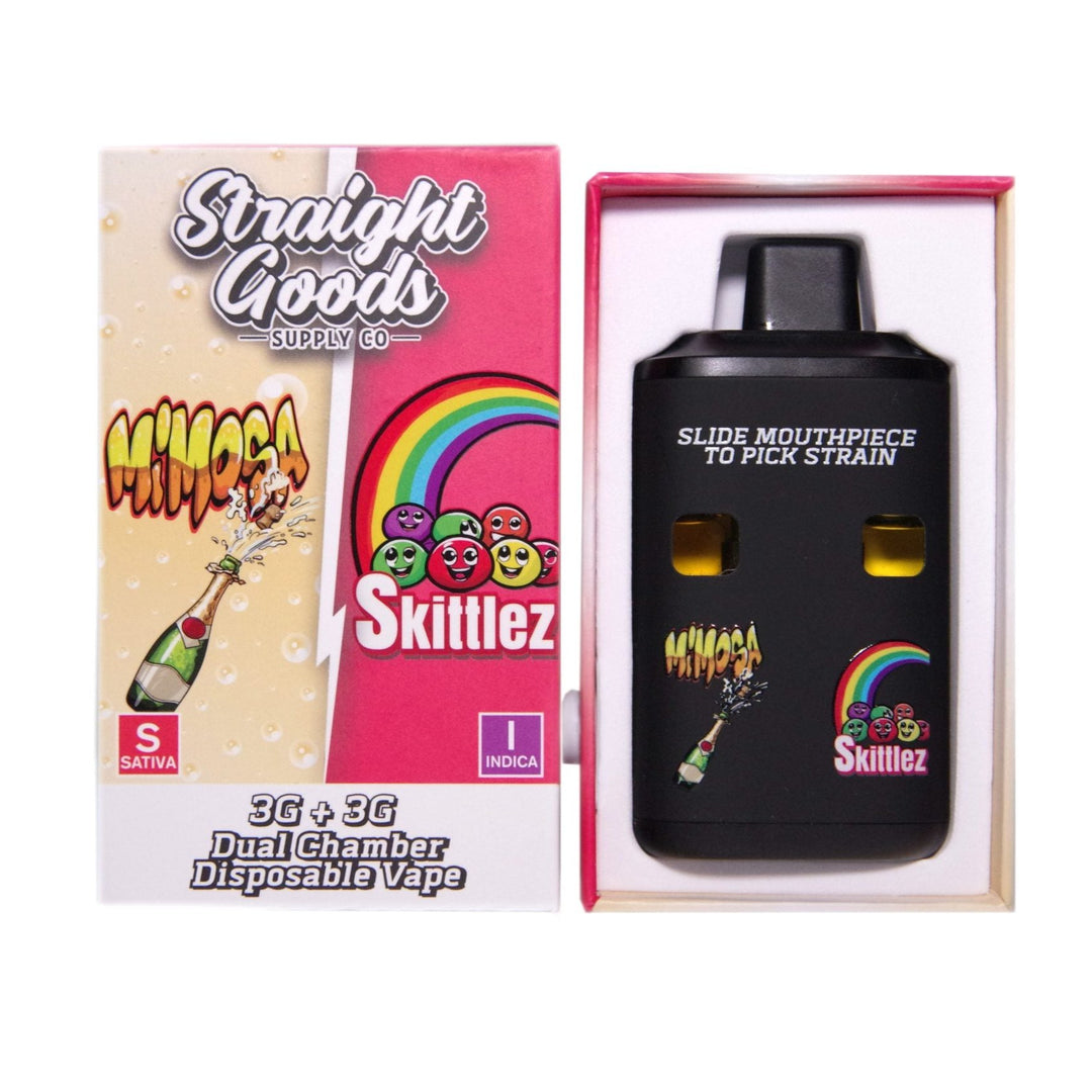 STYLO À VAPE JETABLE À DOUBLE THC STRAIGHT GOODS | 6000MG