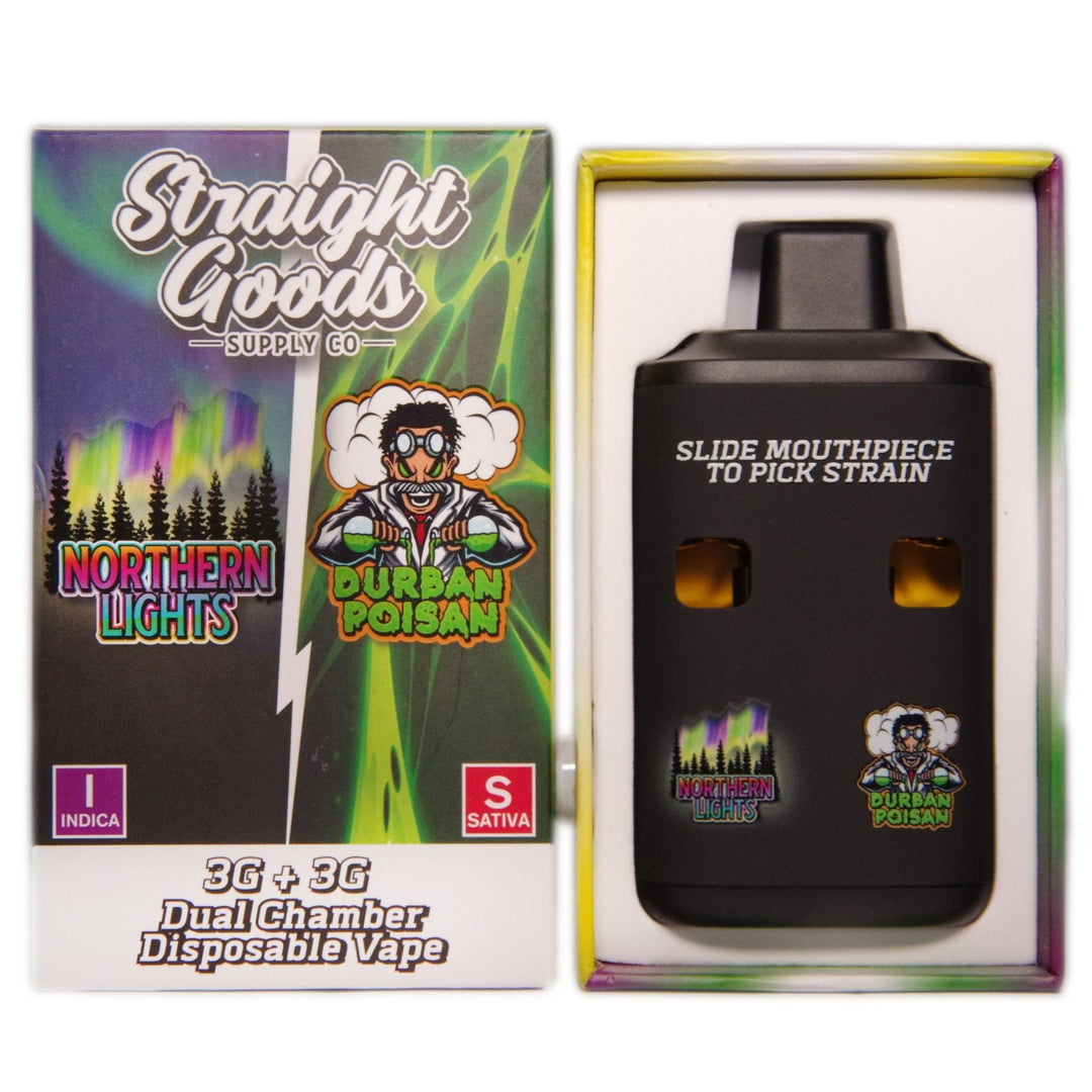 STYLO À VAPE JETABLE À DOUBLE THC STRAIGHT GOODS | 6000MG