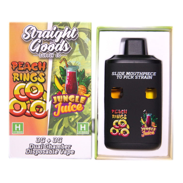 STYLO À VAPE JETABLE À DOUBLE THC STRAIGHT GOODS | 6000MG