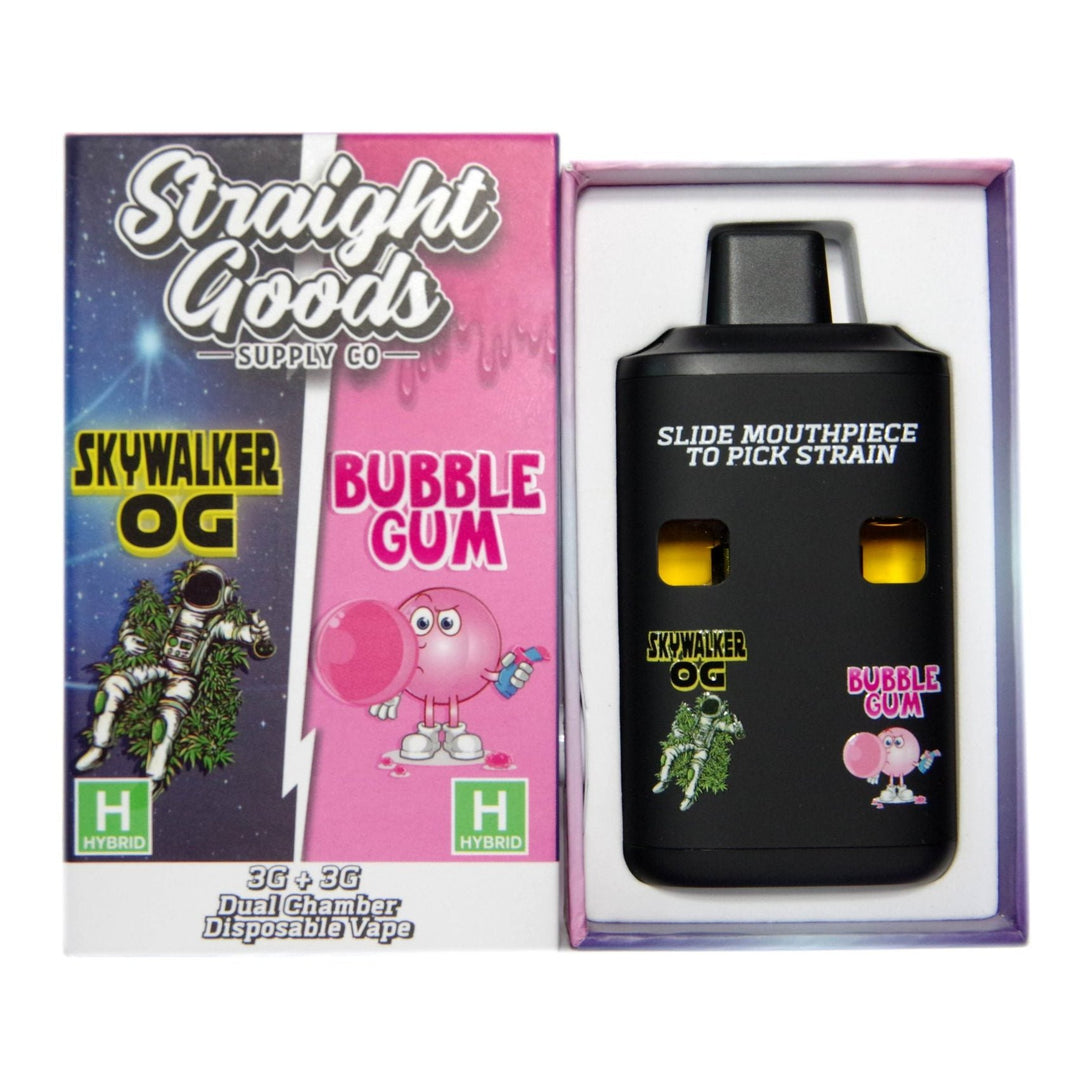 STYLO À VAPE JETABLE À DOUBLE THC STRAIGHT GOODS | 6000MG