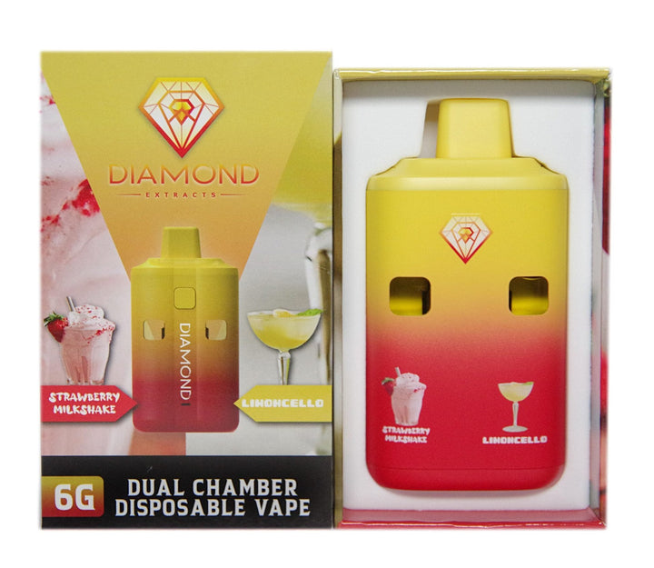 DIAMOND EXTRACTS THC DUAL DISPOSABLE VAPE PEN | 6000MG