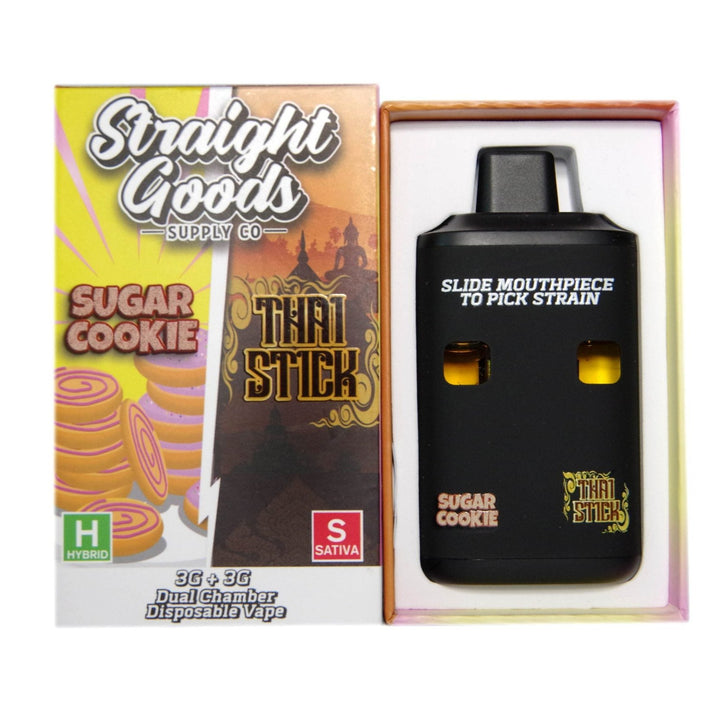 STYLO À VAPE JETABLE À DOUBLE THC STRAIGHT GOODS | 6000MG