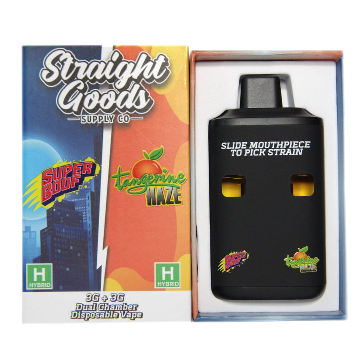 STYLO À VAPE JETABLE À DOUBLE THC STRAIGHT GOODS | 6000MG