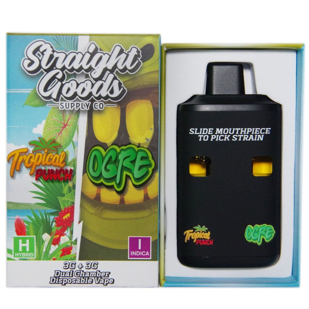 STYLO À VAPE JETABLE À DOUBLE THC STRAIGHT GOODS | 6000MG