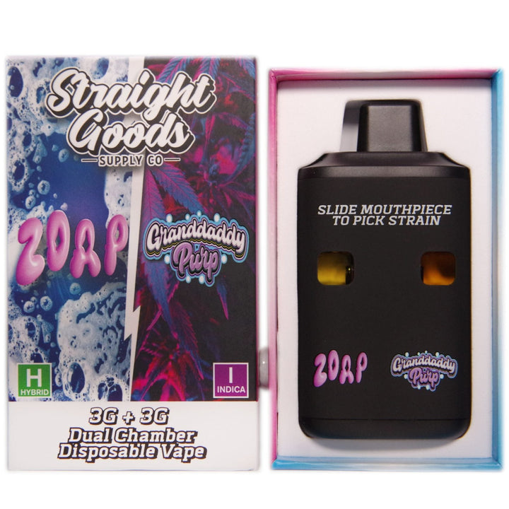 STYLO À VAPE JETABLE À DOUBLE THC STRAIGHT GOODS | 6000MG