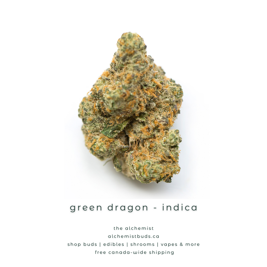 shop alchemistbuds.ca for best price on green dragon strain